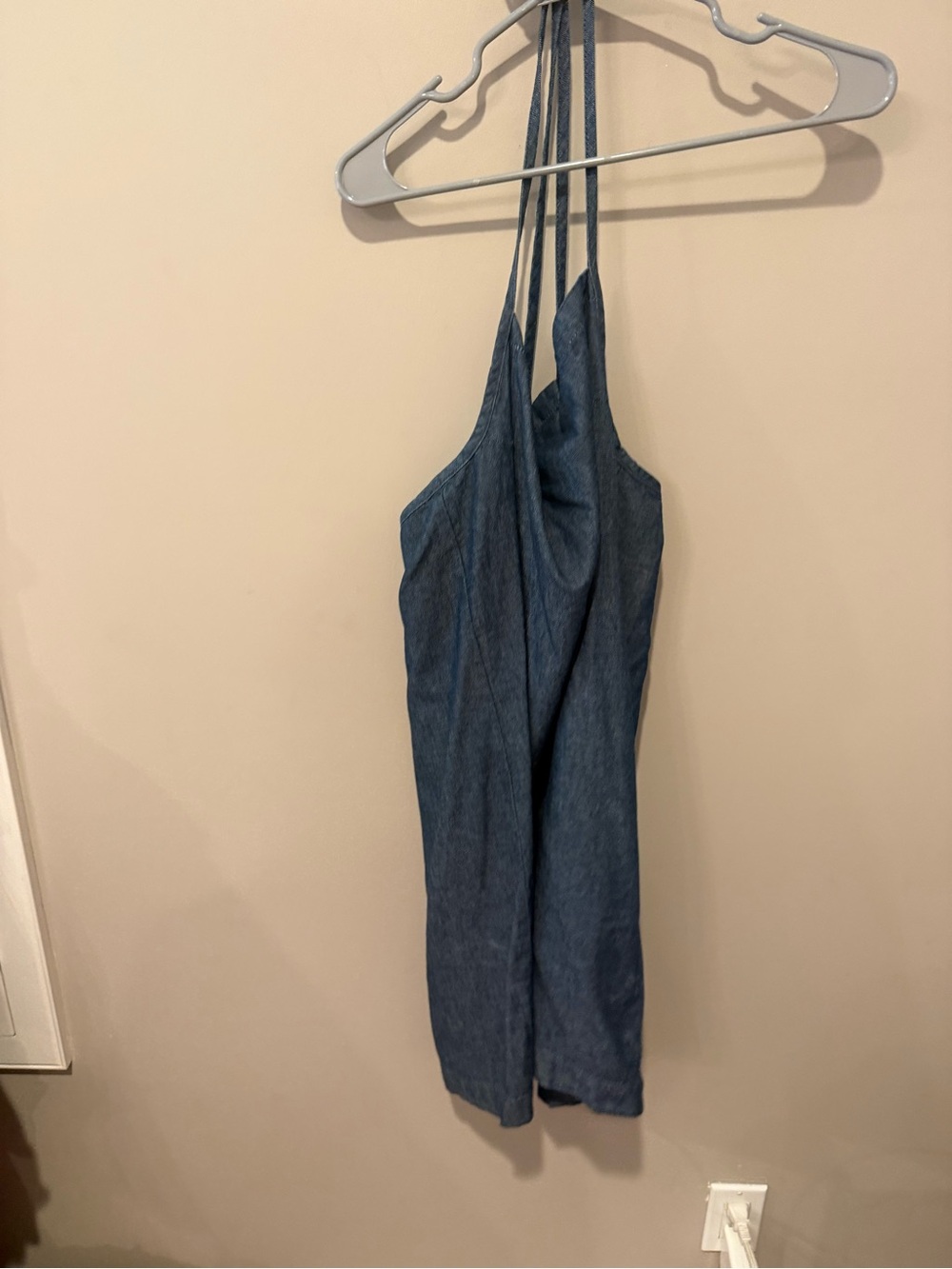 Rag & Bone Denim Tie Dress Rinse Blue Chambray L - Picture 10 of 13